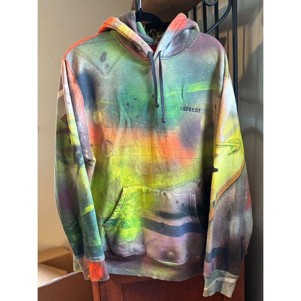 Supreme x Rammellzee Embroidered Logo Hooded Sweatshirt Sz M